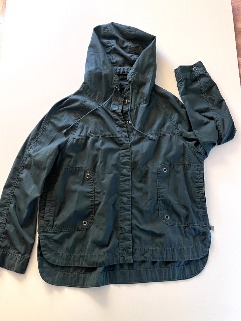Supplies by Union Bay Dark Teal Hooded 100% Cotton Jacket MP